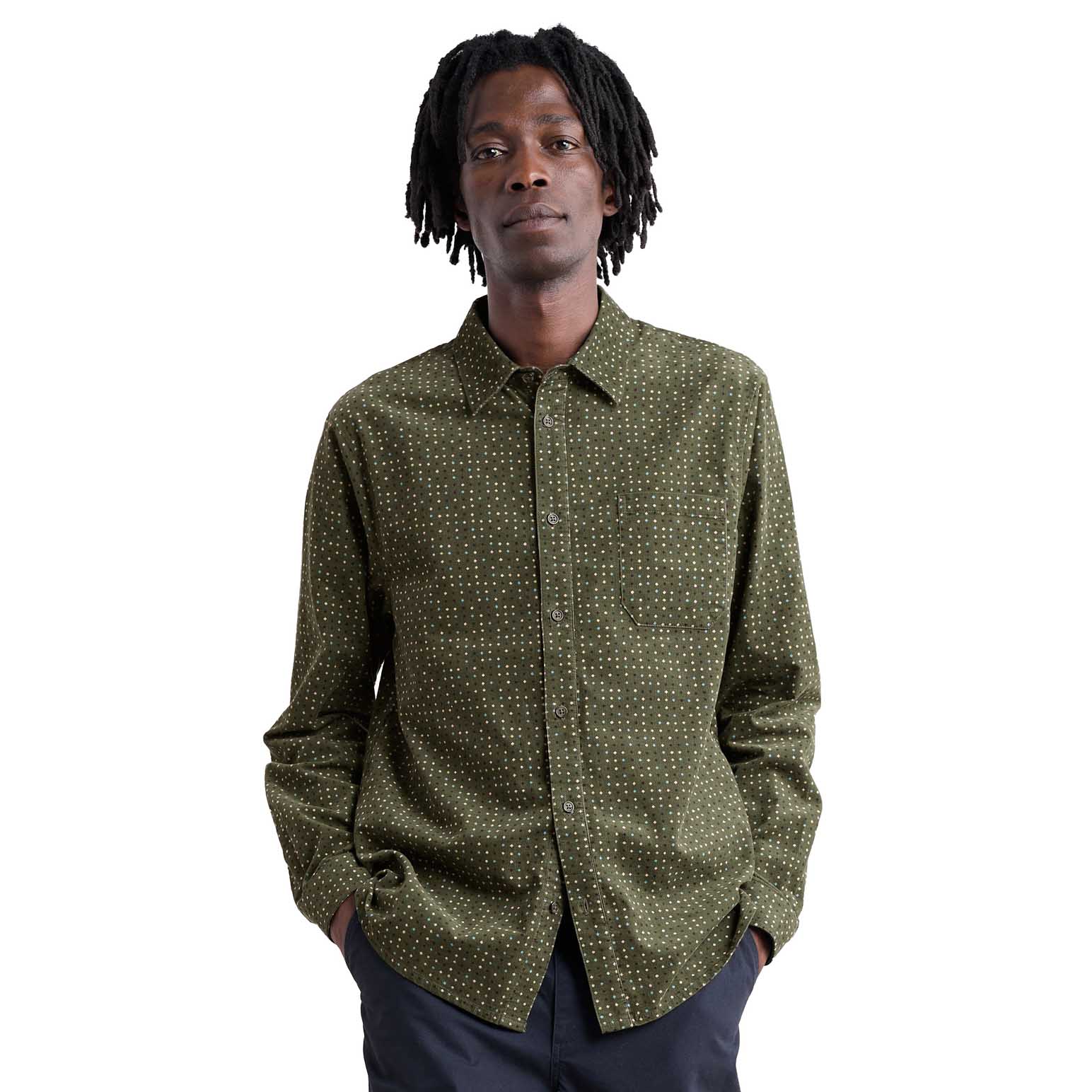 Seasalt Cornwall Shoreman Printed Shirt Rock Spot Hosta